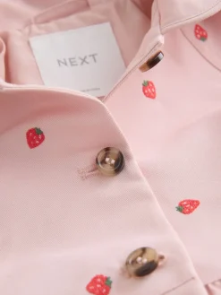 Best Next Broderie rose - Manteau boutonné résistant à la douche (3mois-7ans)
