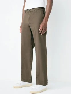 Clearance Next - Coupe ample - Pantalon chino stretch Brun clair