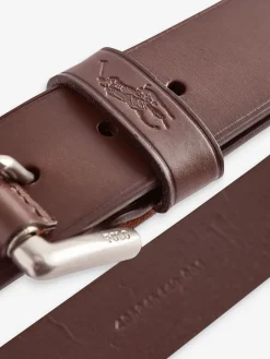 Discount Polo Ralph Lauren Brun foncé - Ceintures du joueur de poney en cuir