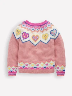 Boden Cardigan Heart Edie Fair Isle| Tricots