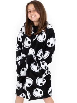 Best Vanilla Underground - Peignoir unisexe en polaire pour enfant Cauchemar noir avant Noël