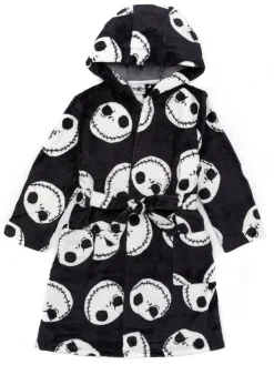 Best Vanilla Underground - Peignoir unisexe en polaire pour enfant Cauchemar noir avant Noël