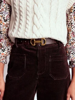 Boden Ceinture Iris en cuir à bordure snaffle|Femme Ceintures