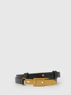 Reiss Ceinture en cuir avec boucle Cora|Femme Ceintures