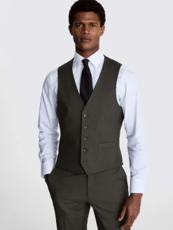 Best MOSS charbon de bois - Coupe standard - Gilet de costume extensible