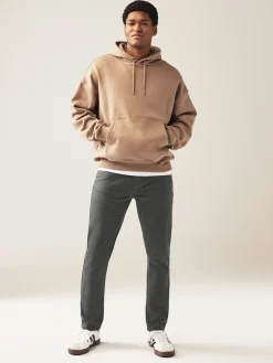 Best Next - Lit 1 place - Coupe ajustée Classic Jeans extensibles charbon de bois