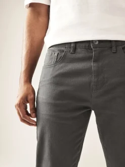 Best Next - Lit 1 place - Coupe ajustée Classic Jeans extensibles charbon de bois