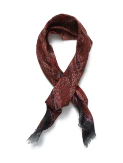Aela Écharpe rouge à motif paisley|Femme Accessoires Cheveux