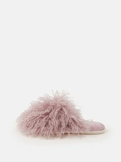 Accessorize Chaussons Shaggy en fausse fourrure|Femme Chaussons