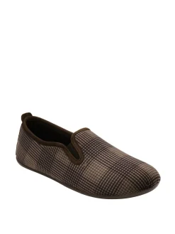 Lotus Chaussons pleins à carreaux|Homme Chaussons