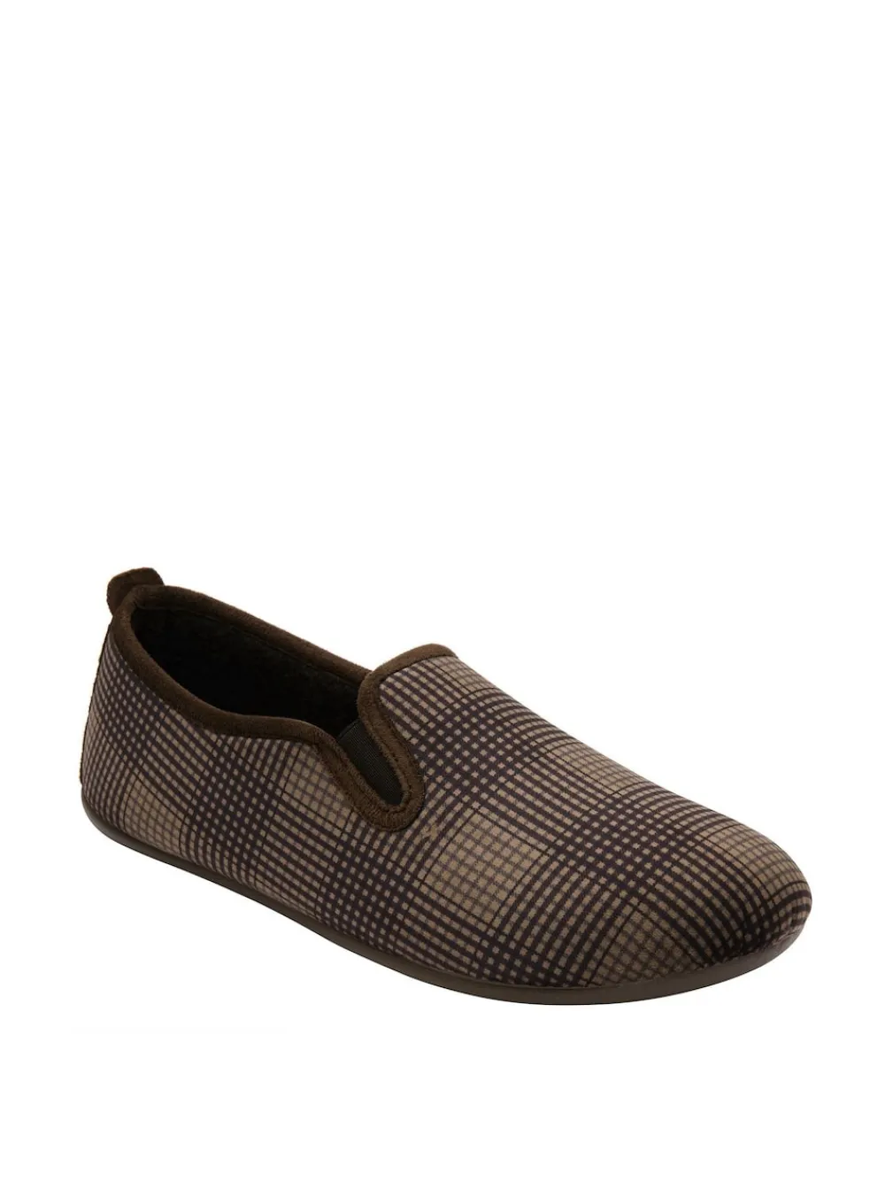 Lotus Chaussons pleins à carreaux|Homme Chaussons