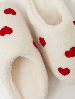 New Accessorize Chaussons mules Heart Teddy