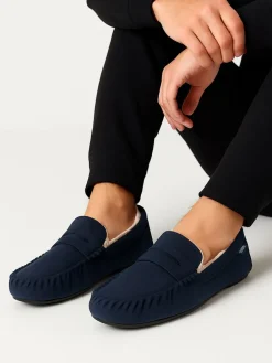 Best Totes Chaussons Toasties mocassins en suédine pour homme avec doublure en fausse fourrure