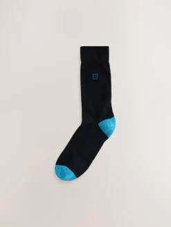 Sale Next Chaussures à talons riches noires - Lot de 10 paires de chaussettes confortables rayées à semelle rembourrée