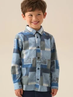 Best Angel & Rocket Chemise Bodhi imprimée en chambray