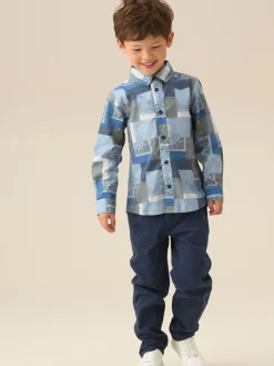 Best Angel & Rocket Chemise Bodhi imprimée en chambray