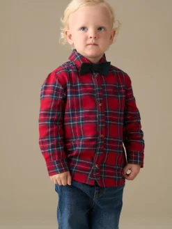 Angel & Rocket Chemise Camden brossée avec Nœud papillon| Chemises