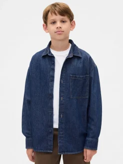 Best Gap Chemise en Denim oversize (4-13ans)