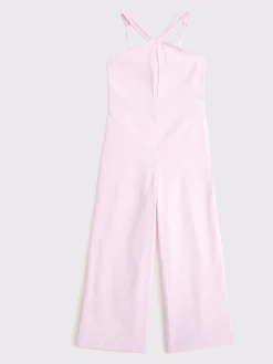 Abercrombie & Fitch Combinaison en lin Blend dos nu