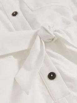 Sale Reiss Combinaison Zoe ceinturée en coton et lin