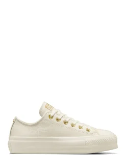 Outlet Converse Chuck Taylor All Star Lift Mono Leather Low Trainers