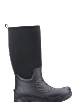 Cotswolds Kenwood Noir Wellingtons|Homme Bottes De Pluie