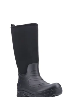Cotswolds Kenwood Noir Wellingtons|Homme Bottes De Pluie