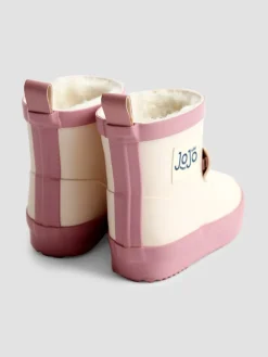 New Jojo Maman Bébé Crème - Bottes de pluie imprimées courtes