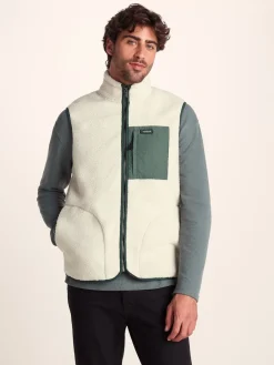 Tog 24 Crème - Gilet Sherpa Evan Mens|Homme Manteaux Et Vestes