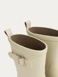 Best KIDLY by MORI Écru - Bottes de bien-être doublées en coton