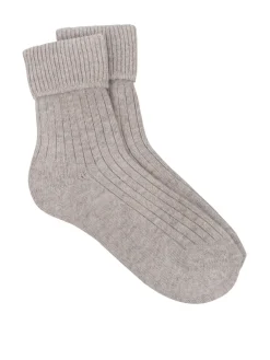New Totes Écru - Chaussettes d'hiver pour dames en cachemire Blend