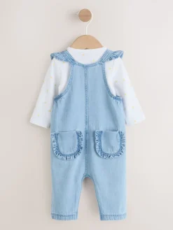 Discount Next Denim - Ensemble Salopettes et Body Manches longues 2 Pieces (0mois-3ans)