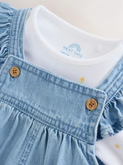 Discount Next Denim - Ensemble Salopettes et Body Manches longues 2 Pieces (0mois-3ans)