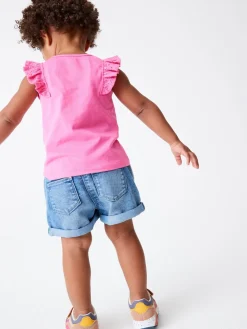 Best Next Denim Dark Wash (en) - Short à taille élastique (3mths-10yrs)