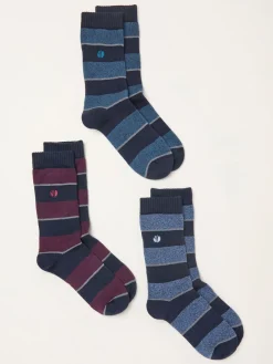 Sale Fat Face FatFace 3 paires de chaussettes thermiques
