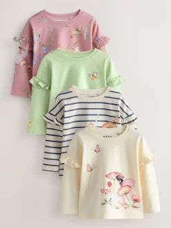 Hot Next Fée vert - Manches longues Hauts 4 Lot (3mths-7yrs)