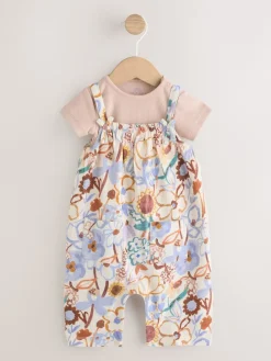 Discount Next Floral pourpre - Ensemble Salopettes et Bodys en jersey BÉBÉ 2 Pieces (0mois-3ans)