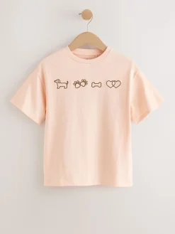 New Next Graphique de chien - T-shirt surdimensionné 4 Pack (3-16ans)
