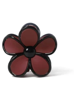 Aela Griffe à cheveux rouge mat à fleurs|Femme Accessoires Cheveux