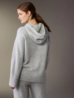 Best Next Gris - Sweat à capuche en maille de grossesse