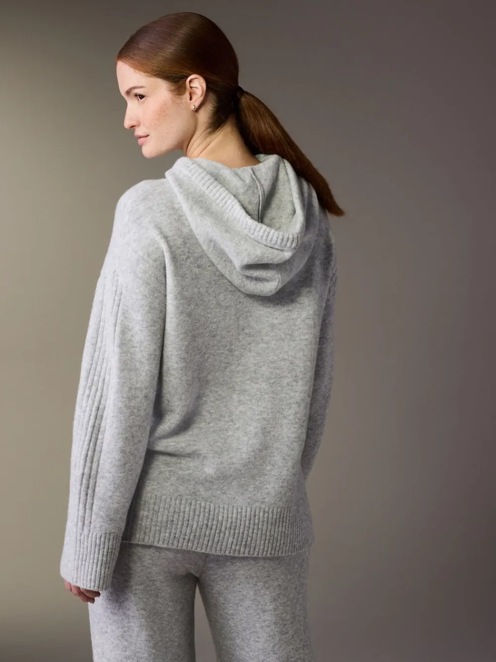 Best Next Gris - Sweat à capuche en maille de grossesse