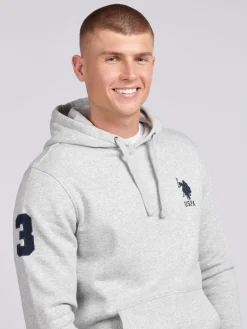 New U.S. Polo Assn Gris - . Sweat à capuche Classic Fit Player homme 3 % 100à capuche