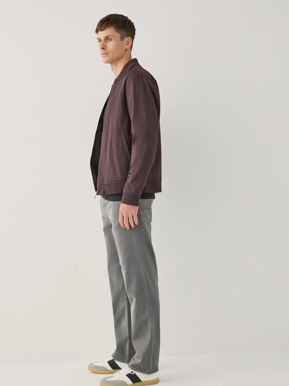 Best Next Gris anthracite - - Jeans stretch de confort Ajustement droit