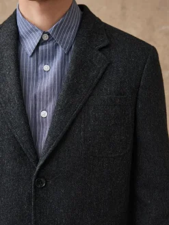 Best Next Gris de charbon de bois - Veste de Costume décontractée en laine Blend