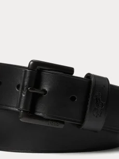Discount Polo Ralph Lauren Ground noires - Ceintures du joueur de poney en cuir