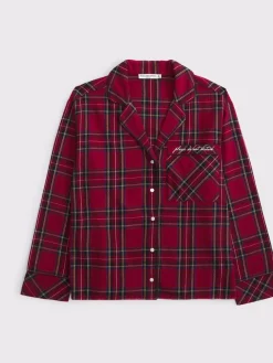 Sale Abercrombie & Fitch Haut de Pyjama à manches longues en flanelle
