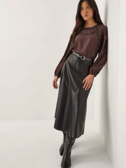 Best Monsoon Haut Isabelle fleuri avec ornements