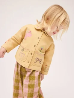 Sale Next jaune ocre - Ensemble veste et pantalon brodé (3mois-7ans)