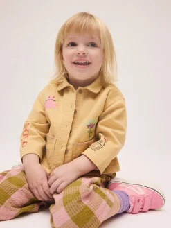 Sale Next jaune ocre - Ensemble veste et pantalon brodé (3mois-7ans)