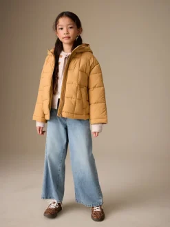 Next jaune ocre - Shower Resistant Square Quilted Coat (3-16yrs)